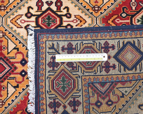 5x5 Yousafi Multicolor Afghan Hand Knotted Square Wool Area Rug